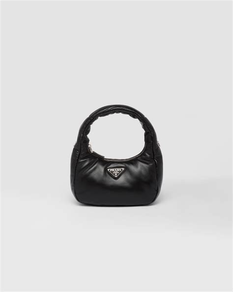 prada soft padded nappa leather mini-bag|prada bag with mini pouch.